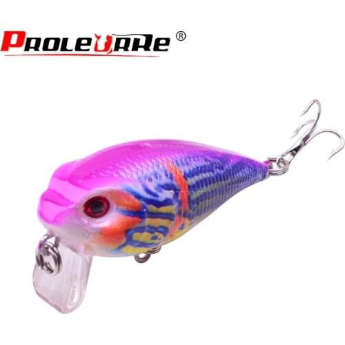 Proleurre Crank Fishing Lures 5.8cm 9g Artificial Minnows Lure Wobbler Bass 3D Painted Fish Top Water Swim Bait Fishing tackle