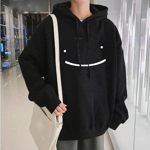 Dream Smp Smiles Printing Hooded Sweatshirts Women Aesthetic Graphic Unisex Oversized Harajuku Korean Fashion Winter Warm Hoodie