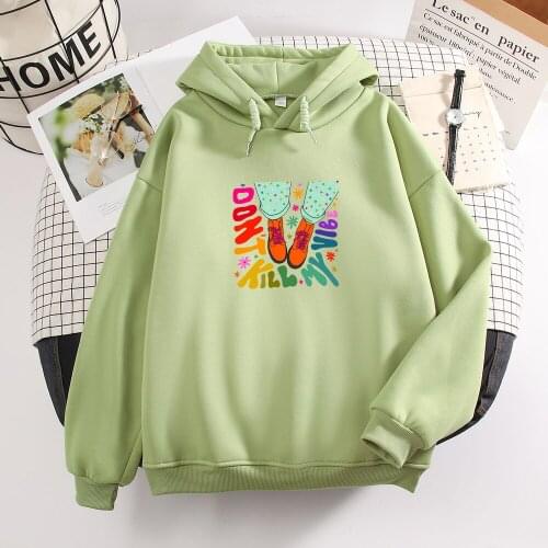 Letter Print Sweatshirt Women Soft Harajuku Graphic Hoodies Oversized Casual Pullover Hoodie for Teenager Girls Loose Sweatsuit