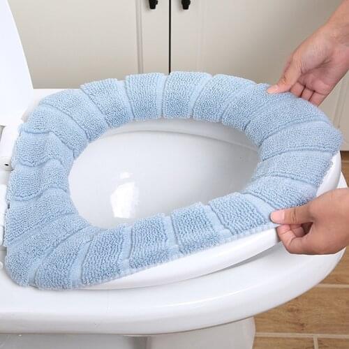 Universal Warm Soft Toilet Seat Cover Mat Set For Home Decor Closestool Mat Seat Case Toilet Bathroom Accessories