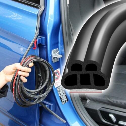 5M Auto Door Seal Sound Insulation Car Door Sealing Strip for Kia Rio K2 Sportage Soul Mazda 3 6 CX-5 Lada Skoda Octavia
