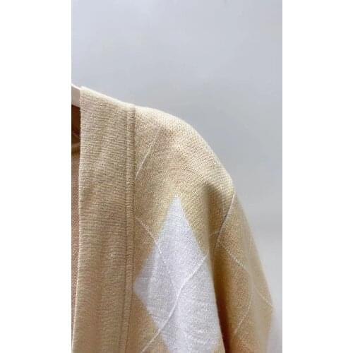 Womens Knit Cardigan Coat Padded Shoulder Long Sleeve Loose Buttons 2021 New Early Autumn Ladies Sweater Coats