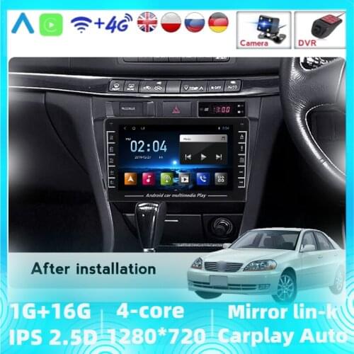 1GB+16GB For Toyota Mark II 2000 2001-2007 Multimedia Player GPS Navigation Stereo BT Car Radio Android WITH WiFi No DVD Player
