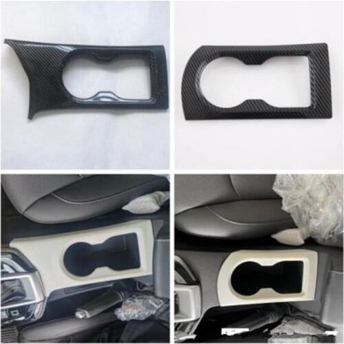 ABS Carbon Fiber Car Front Water Cup Holder Frame Cover Trim Sticker For ISUZU D-MAX 2021