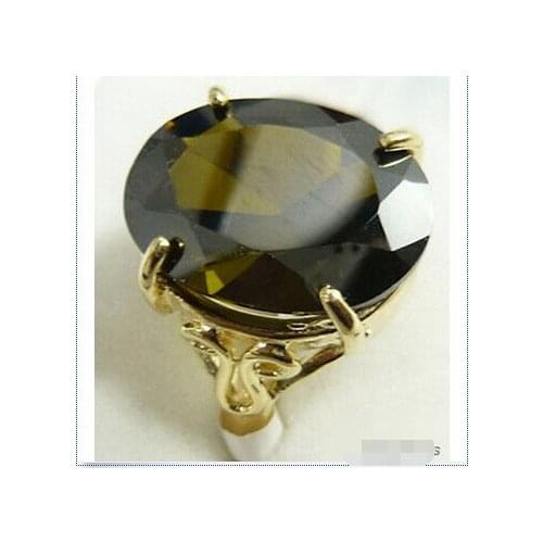 Free shipping@@@@@ Black Cubic Zirconia Yellow = Ring Size: 6.7.8.9