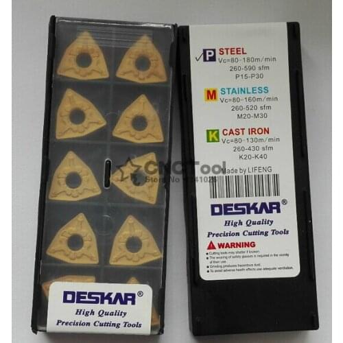 Free shopping WNMG080404 Turning Inserts for Turning Lathe Holder WWLNR/MWLNR,Suitable for Steel