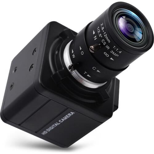 ELP Low illumination 1080p digital USB h.264 camera IMX322 Driverless HD Webcam with 2.8-12mm varifocal lens