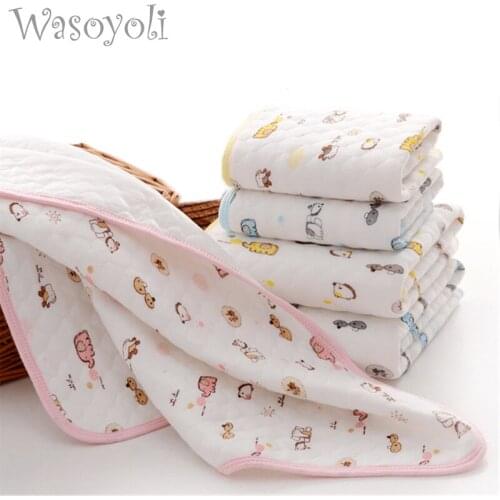 Wasoyoli Baby Bamboo Changing Pads 3 Sizes Newborn Baby Portable Reusable Changing Pad Infant Bedding Waterproof Mat Play Mat