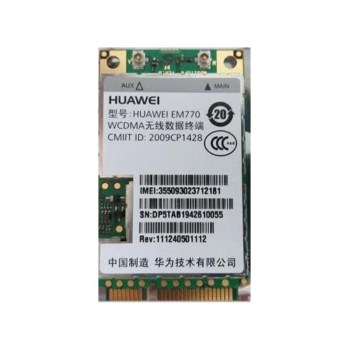 For HuaWei EM770 Mini PCI-e 3g Wwan Mini Pci-e Wireless Card Edge Hsdpa With Voice Gps Internal 2g/3g Modem