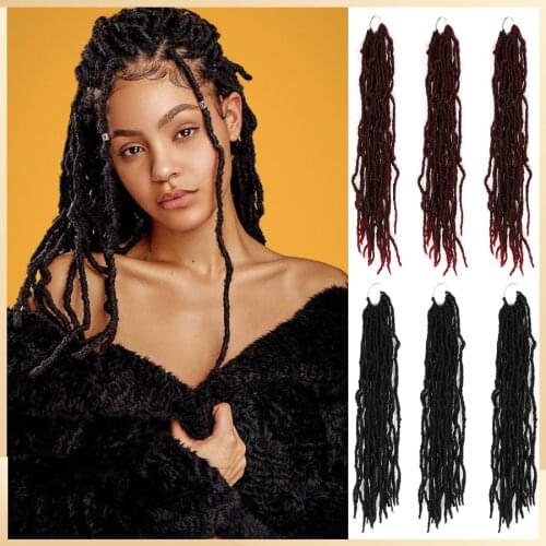 Dreadlocks hair extensions for african braids african style synthetic braiding crochet hair extension