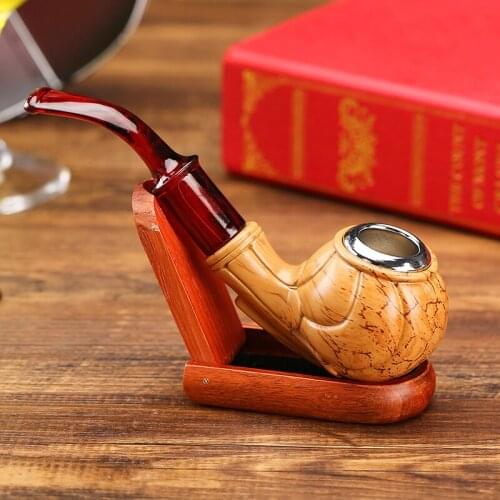 Fashion Pumpkin Shape Pipes Chimney Double Filter Resin Smoking Pipe Herb Tobacco Pipe Cigar Narguile Grinder Smoke