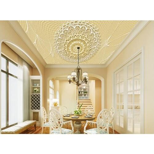 Customize 3d ceiling 3d stereoscopic wallpaper Abstract art lines European style wallpaper for ceilings wallpaper for walls