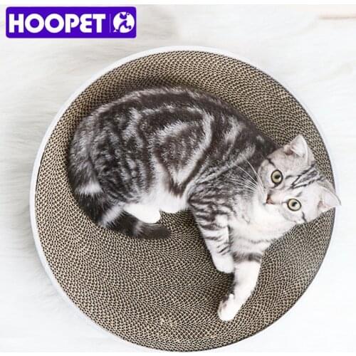 HOOPET Cat Kitten Scratch For Kitten Board Scratching Pad Bed Mat Claws Care Toys Corrugated Scratcher Cat Training Toy