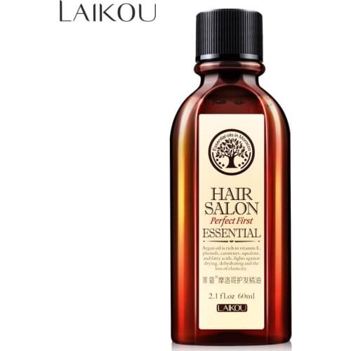 LAIKOU morocco Pure Argan Oil Hair Care Essential Oil For Dry Hair Types damaged hair repair treatment