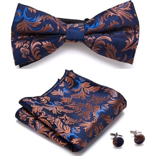 Slim Tie Set Men Bow Tie And Pocket Square Bowtie Necktie Cravate Handkerchief Papillon Man Corbatas Hombre Pajarita