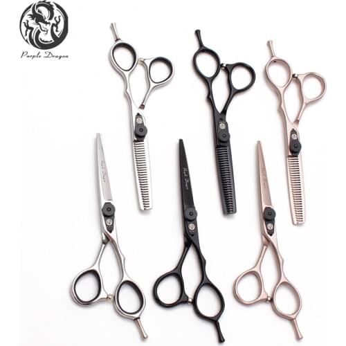 5.5" 16cm Purple Dragon Hairdressing Scissors Salon Beauty Tool Normal Scissors Thinning Shears Professional Hair Scissors Z9015