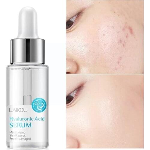 15ml Hyaluronic Acid Face Serum Anti-Aging Shrink Pore Face Care Moisturizing Essence Skin Whitening E8Z7