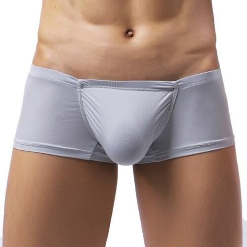 Ice Silk Boxers Cozy Mens Boxer Shorts Fashion Ultra-thin Homme Boxer Panties Breathable Men Underwear