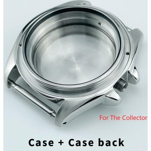 HQ 42mm SKX007/SRPD 300M Waterproof Watch Case Mod Parts Case Back 316L Stainless Steel Crown at 3 Drilled lugs