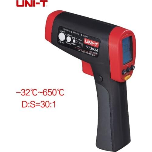 Uni-t UT303A alta accurancy termometro infravermelho IR tester temperatura termometro higrometro
