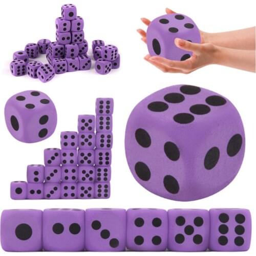6pcs Specialty Giant EVA Foam Dice Kid Educational Toys Children Party Game Dice
