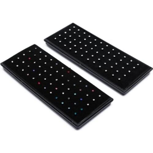 60pcs 1.5/2/2.5mm Rhinestone Crystal Stainless Steel Nose Jewelry Straight Stud Bar Piercing Nose Ring Septum Lip Nose Piercings