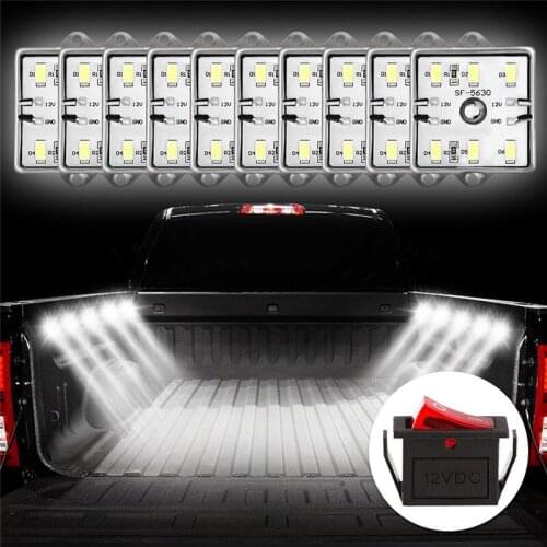 60 LED 12V 5730 SMD Low Consumption High Bright Cargo Camper RV Interior Light Trailer Boat Lamp Ceiling For Car Van#292140