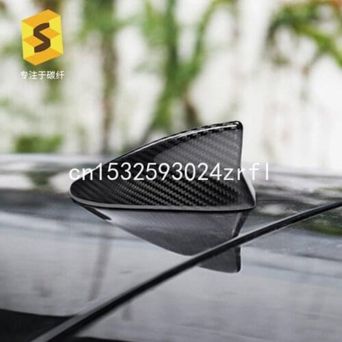 Car Carbon Fiber Fin Antenna Cover Trim FM AM Radio Fin Aerial Adhesive Tabe for Lexus LS ES LX NX IS LM