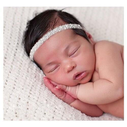 Free Shipping Newbaby Beads Headband Kids Hair Accessories