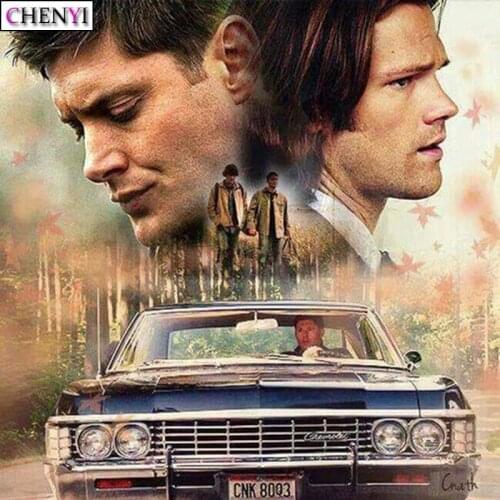 CHENYI 5D DIY Car Diamond Embroidery Supernatural Diamond Painting Cross Stitch Full Square/Round Drill Mosaic Decoration Gift