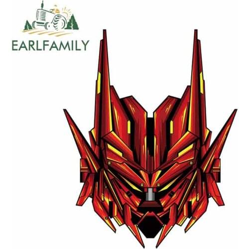EARLFAMILY 13cm x 10.3cm For Mech Mask Motorcycle Car Stickers Bumper Decal Vinyl Material Car Accessories Windows Decoration