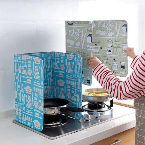 Aluminum Foil Oil Splatter Screens Aluminium Foil Plate Gas Stove Splash Proof Baffle Home Kitchen Cooking Tools Food Cover