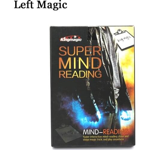 Super Mind Reading Magic Tricks (20.5cm*14.5cm) Mentalism Prediction Magic Props Stage Close Up Illusion Gimmick Accessory