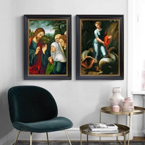 Cuadros Vintage Classical Style Canvas Print Painting Poster Art Wall Pictures for Living Room Retro Character Body Home Decor-7