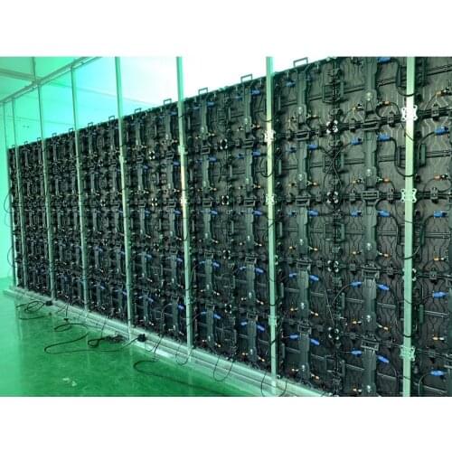 LED Display Outdoor P4.81 RGB Full Color SMD1921 500x500mm Pixel Die Casting Aluminum Cabinet Rental Advertising Billboard