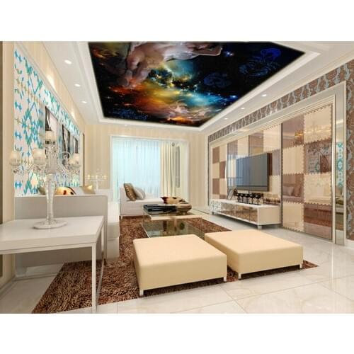 Custom universe wallpapers, Athena and star for the bedroom ceiling wall waterproof vinyl KTV bar papel DE parede