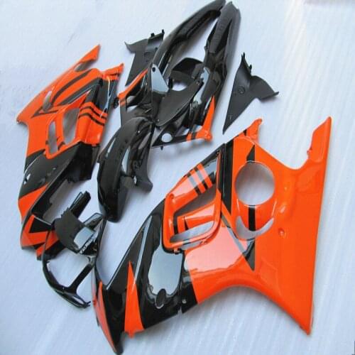 Dor-Orange black Body For suzuki CBR600F3 97-98 CBR600RR 97 98 CBR 600F3 CBR600 F3 CBR 600 F3 1997 1998 Fairing