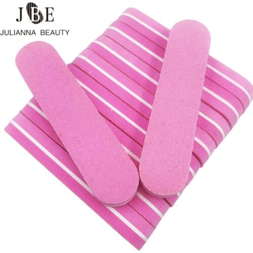 New 50pcs/lot Nail File Manicure sets 100/180 Nail Art Sanding Buffer Block Disposable File Lima Per Unghie Files For Manicure