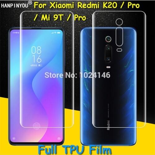 Front / Back Full Coverage Clear Soft TPU Film Screen Protector For Xiaomi Redmi K20 Pro K20Pro / Mi 9T Pro 6.39" (Not Glass)