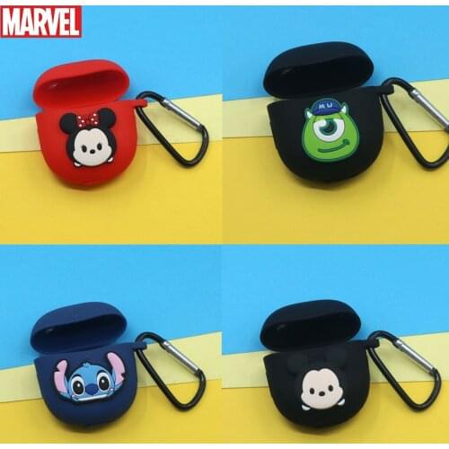 Cartoon Silicone Protective Case Full Earphone Cover Shell with Hook for ViVO TWS Neo Wireless Bluetooth Headset
