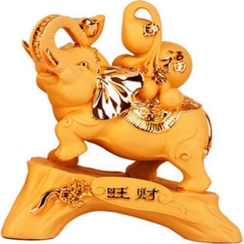 FENG SHUI ELEPHANT STATUE ARTICLES OF HANDICRAFT DECORATIVE HOUSEHOLD ITEMS OFFICE DECORATION IN THE SITTING ROOM ARK ADORNMENT