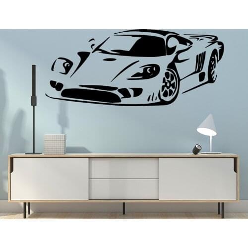 Super Car Wall Stickers Bedroom Living Room Decoration Sport Vehicle Auto Vinyl Decal Home Decor Racing Cars Cool