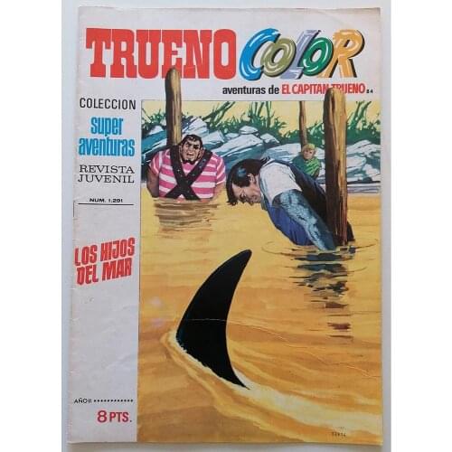 Thunder COLOR the adventures of Captain Thunder No. 84, 1970, 1ª edition Spanish, ED. BRUGUERA, author AMBROS
