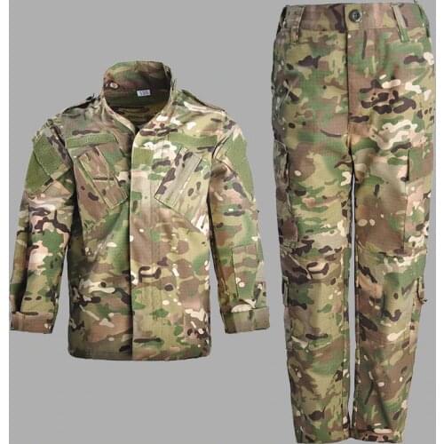 Outdoor Childrens Summer Camp Camouflage Clothes Kids CS Airsoft Shooting Training Tactical Military Uniform Shirt Pants Suits