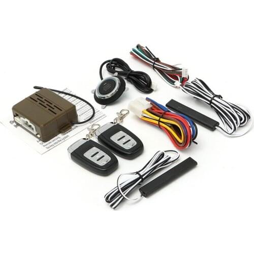 Universal Car Engine Start Stop SUV Keyless Entry Engine Start Alarm System Push Button Remote Starter Stop Auto Car Accessories
