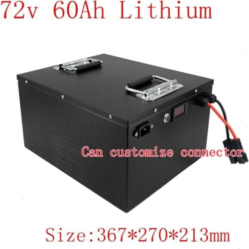 High Quality Lithium Battery 72V 60Ah with Built-in BMS for 5000W Motor Electric Bike Motorcycle Electric Scooter Wheelchair