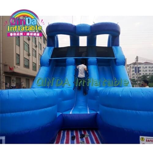 Factory cost inflatable slide children slide castle outdoor playground equipment large inflatable double lane inflatable slides