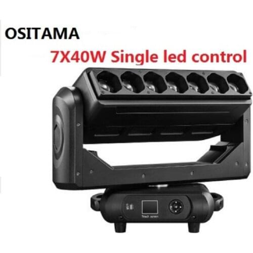Zoom moving head 7x40w pixel control beam wash effect led new moving head light in stage effect disco lighting rgbw led control