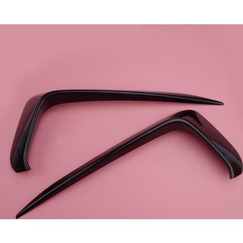 1 Pair ABS Gloss Black Front Bumper Fog Light Eyebrow Cover Trim Fit for VW Jetta MK7 2019