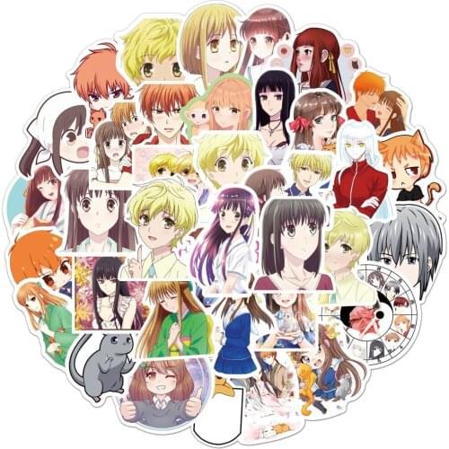 10/50Pcs Fruits Basket Graffiti Sticker Classic Fruits Basket Stickers Kids Toy for DIY Luggage Laptop Car